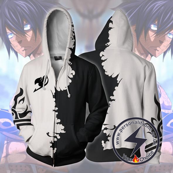 Fairy Tail Gray Zip Up Hoodie Jacket